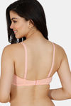 Zivame Padded Non Wired 3/4th Coverage T-Shirt Bra - Peach Pearl — thumbnail 2