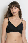 Zivame Double Layered Non Wired 3/4th Coverage T-Shirt Bra - Anthracite — thumbnail 1