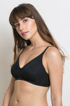 Zivame Double Layered Non Wired 3/4th Coverage T-Shirt Bra - Anthracite — thumbnail 2
