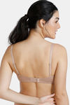 Zivame Double Layered Non Wired 3/4Th Coverage T-Shirt Bra - Nude — thumbnail 3
