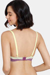 Zivame Happy Basics Padded Wired 3/4th Coverage T-Shirt Bra - Purple Passion — thumbnail 2