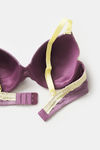 Zivame Happy Basics Padded Wired 3/4th Coverage T-Shirt Bra - Purple Passion — thumbnail 5