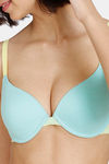 Zivame Happy Basics Wired Medium Coverage Push-Up Bra - Aruba Blue — thumbnail 4
