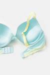 Zivame Happy Basics Wired Medium Coverage Push-Up Bra - Aruba Blue — thumbnail 5