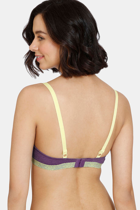 Zivame Happy Basics Wired Medium Coverage Push-Up Bra - Purple Passion — image 2