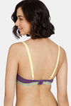 Zivame Happy Basics Wired Medium Coverage Push-Up Bra - Purple Passion — thumbnail 2