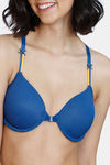 Zivame Darling Nikki Padded Wired 3/4Th Coverage T-Shirt Bra - Set Sail — thumbnail 4