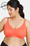 ZIvame True Curv Darling Nikki Lightly Lined Non Wired Full Coverage Minimiser Bra - Emberglow — thumbnail 1