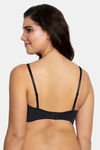 Zivame Padded Wired Medium Coverage Strapless Bra - Black — thumbnail 2