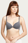 Zivame Push-Up Wired Medium Coverage Bra - Grey — thumbnail 1