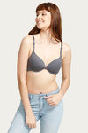 Zivame Push-Up Wired Medium Coverage Bra - Grey — thumbnail 4