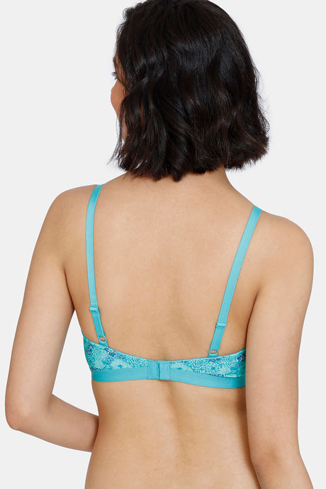 Zivame Summer Blooms Padded Non Wired 3/4Th Coverage Beach Top - Ceramic — image 2