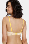 Zivame Gelato Padded Non-Wired 3/4th Coverage T-Shirt Bra - Samoan Sun — thumbnail 2