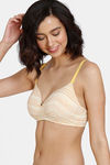 Zivame Gelato Padded Non-Wired 3/4th Coverage T-Shirt Bra - Samoan Sun — thumbnail 3