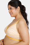 Zivame True Curv Gelato Lightly Lined Non Wired 3/4th Coverage Super Support Bra - Samoan Sun — thumbnail 3