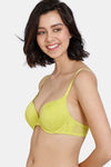 Zivame Kokum Sherbet Push-Up Wired Medium Coverage Bra - Apple Green — thumbnail 3