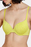 Zivame Kokum Sherbet Push-Up Wired Medium Coverage Bra - Apple Green — thumbnail 4