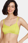 Zivame Kokum Sherbet Double Layered Non-Wired 3/4th Coverage T-Shirt Bra - Apple Green — thumbnail 1