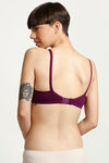 Zivame Padded Non Wired Medium Coverage T-Shirt Bra-Wine — thumbnail 2