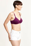 Zivame Padded Non Wired Medium Coverage T-Shirt Bra-Wine — thumbnail 4