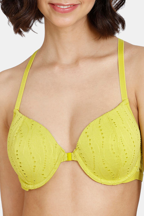 Zivame Kokum Sherbet Padded Wired 3/4th Coverage T-Shirt Bra - Apple Green — image 4