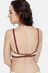 Zivame Hand Drawn Double Layered Non Wired 3/4Th Coverage Slip-On Home Bra - Apricot — thumbnail 3