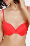 Zivame Heartstopper Push-Up Wired 3/4Th Coverage Bra - Hibiscus — thumbnail 4