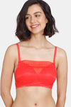 Zivame Heartstopper Padded Non Wired 3/4Th Coverage Cami Bra - Hibiscus — thumbnail 1