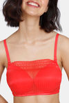 Zivame Heartstopper Padded Non Wired 3/4Th Coverage Cami Bra - Hibiscus — thumbnail 4