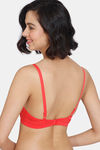 Zivame Heartstopper Padded Non-Wired 3/4th Coverage T-Shirt Bra - Hibiscus — thumbnail 2