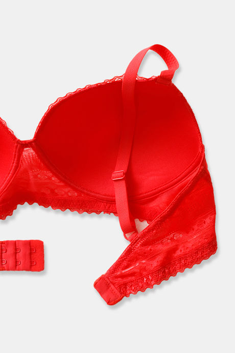 Zivame Heartstopper Padded Non-Wired 3/4th Coverage T-Shirt Bra - Hibiscus — image 5