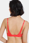 Zivame Heartstopper Padded Non Wired 3/4Th Coverage Lace Bra - Hibiscus — thumbnail 2