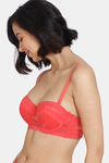 Zivame Heartstopper Padded Wired Medium Coverage Strapless Bra - Hibiscus — thumbnail 4