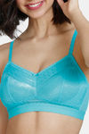 Zivame Heartstopper Double Layered Non-Wired 3/4th Coverage Lace Bra - Ceramic — thumbnail 4