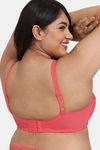 Zivame True Curv Heartstopper Double Layered Non Wired Full Coverage Super Support Bra - Hibiscus — thumbnail 2