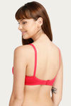 Zivame Sporty Twist Double Layered Non Wired Medium Coverage Bra - Fuchsia — thumbnail 3