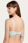 Zivame Sporty Twist Double Layered Non Wired Medium Coverage Bra - Mint — thumbnail 3