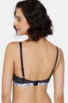 Zivame Pixel Play Padded Non Wired 3/4Th Coverage Beach Top - Anthracite — thumbnail 2