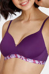 Zivame Pixel Play Padded Non Wired 3/4Th Coverage Beach Top - Imperial Purple — thumbnail 4
