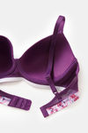 Zivame Pixel Play Padded Non Wired 3/4Th Coverage Beach Top - Imperial Purple — thumbnail 5