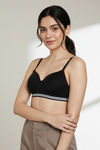 Zivame Sporty Twist Padded Non Wired 3/4th Coverage T-Shirt Bra - Anthracite — thumbnail 2