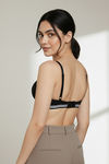 Zivame Sporty Twist Padded Non Wired 3/4th Coverage T-Shirt Bra - Anthracite — thumbnail 3