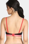 Zivame Sporty Twist Padded Non Wired 3/4Th Coverage T-Shirt Bra - Black — thumbnail 2