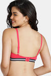 Zivame Sporty Twist Padded Non Wired 3/4th Coverage T-Shirt Bra - Teaberry — thumbnail 2