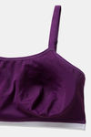 Zivame Pixel Play Double Layered Non Wired Full Coverage Slip-On Home Bra - Imperial Purple — thumbnail 5