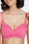 Zivame Maternity Padded Non Wired 3/4th Coverage Nursing Bra - Ibis Rose — thumbnail 4
