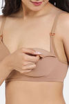 Zivame Maternity Padded Non Wired 3/4th Coverage Nursing Bra - Roebuck — thumbnail 6