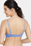 Zivame Conceal Petals Double Layered Non Wired 3/4Th Coverage T-Shirt - Wedgewood — thumbnail 2