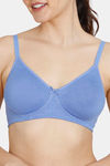 Zivame Conceal Petals Double Layered Non Wired 3/4Th Coverage T-Shirt - Wedgewood — thumbnail 4