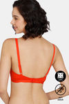 Zivame Natural Collective Padded Non-Wired 3/4th Coverage T-Shirt Bra - Grenadine — thumbnail 2
